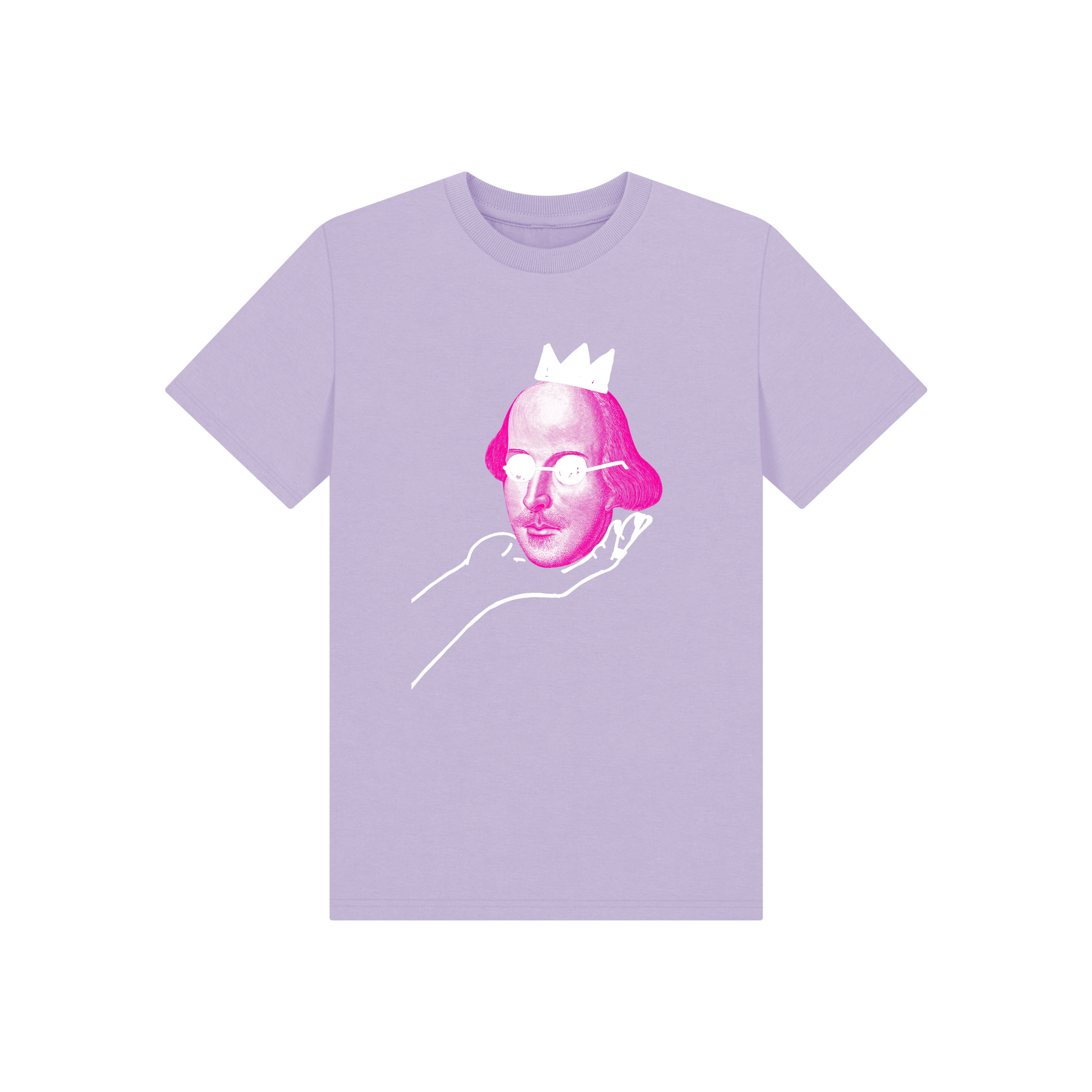 Soft Lilac Printed Kids T-Shirt Front
