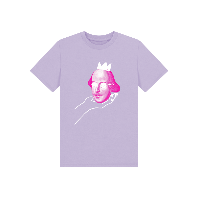 Soft Lilac Printed Kids T-Shirt Front