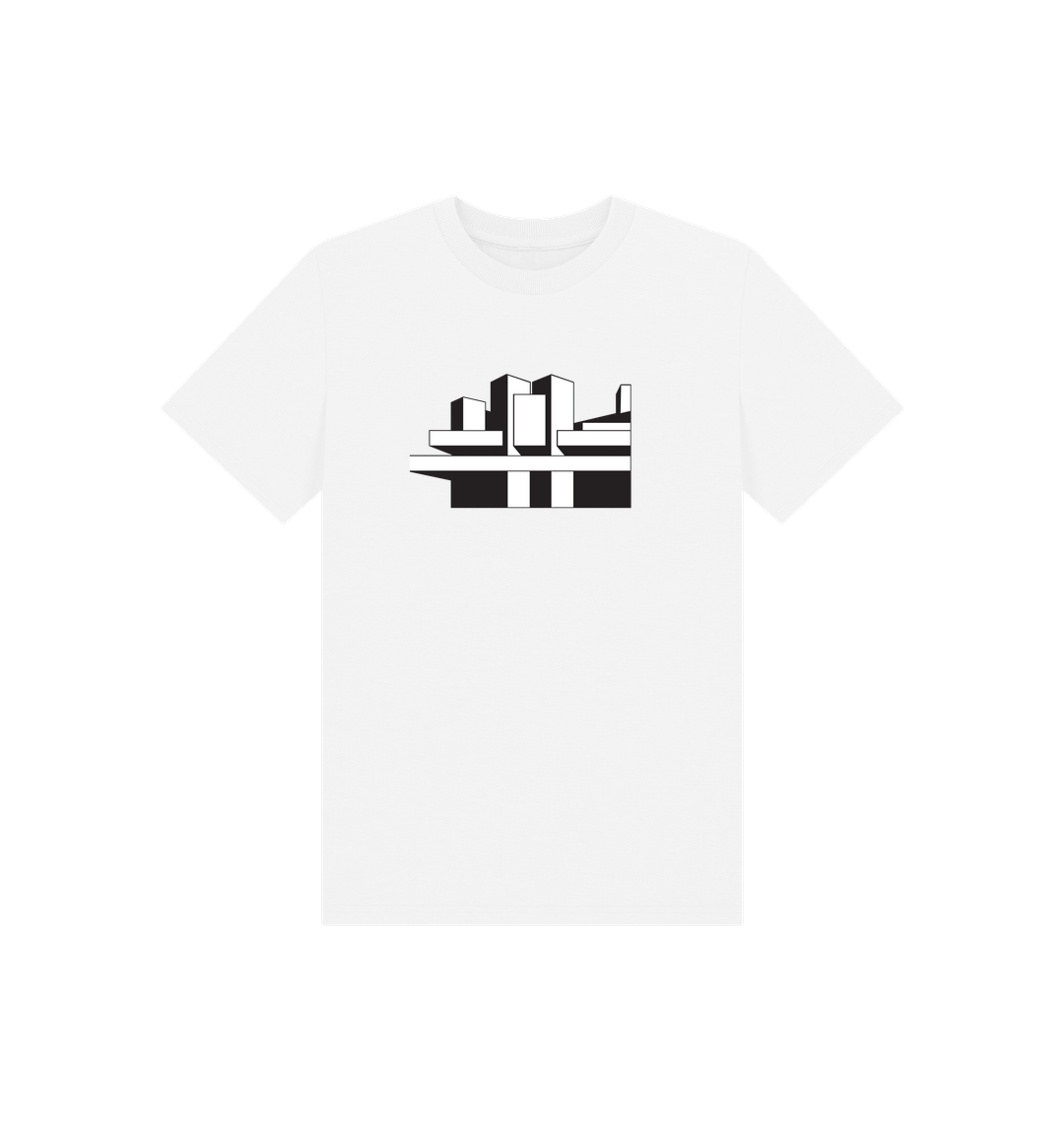 White Printed Kids T-Shirt