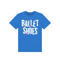Bright Blue Printed Kids T-Shirt Front