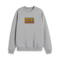 Athletic Grey Printed Sweater Front