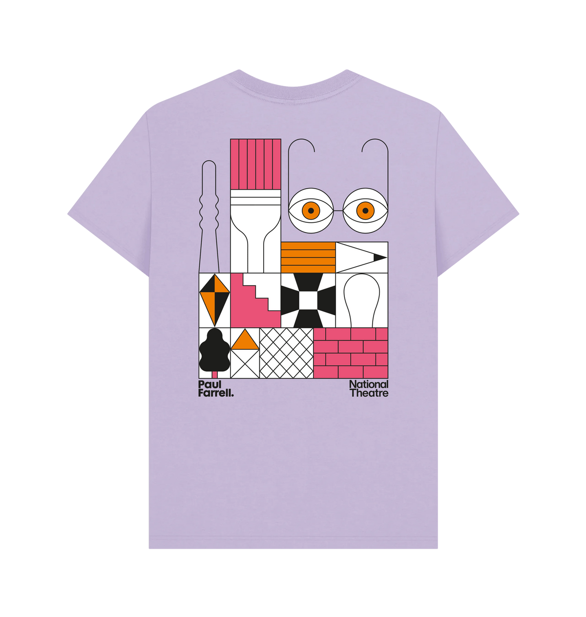 Lilac Printed T-shirt Back