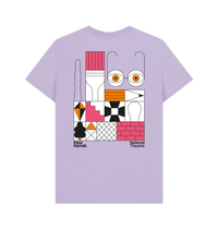 Lilac Printed T-shirt Back