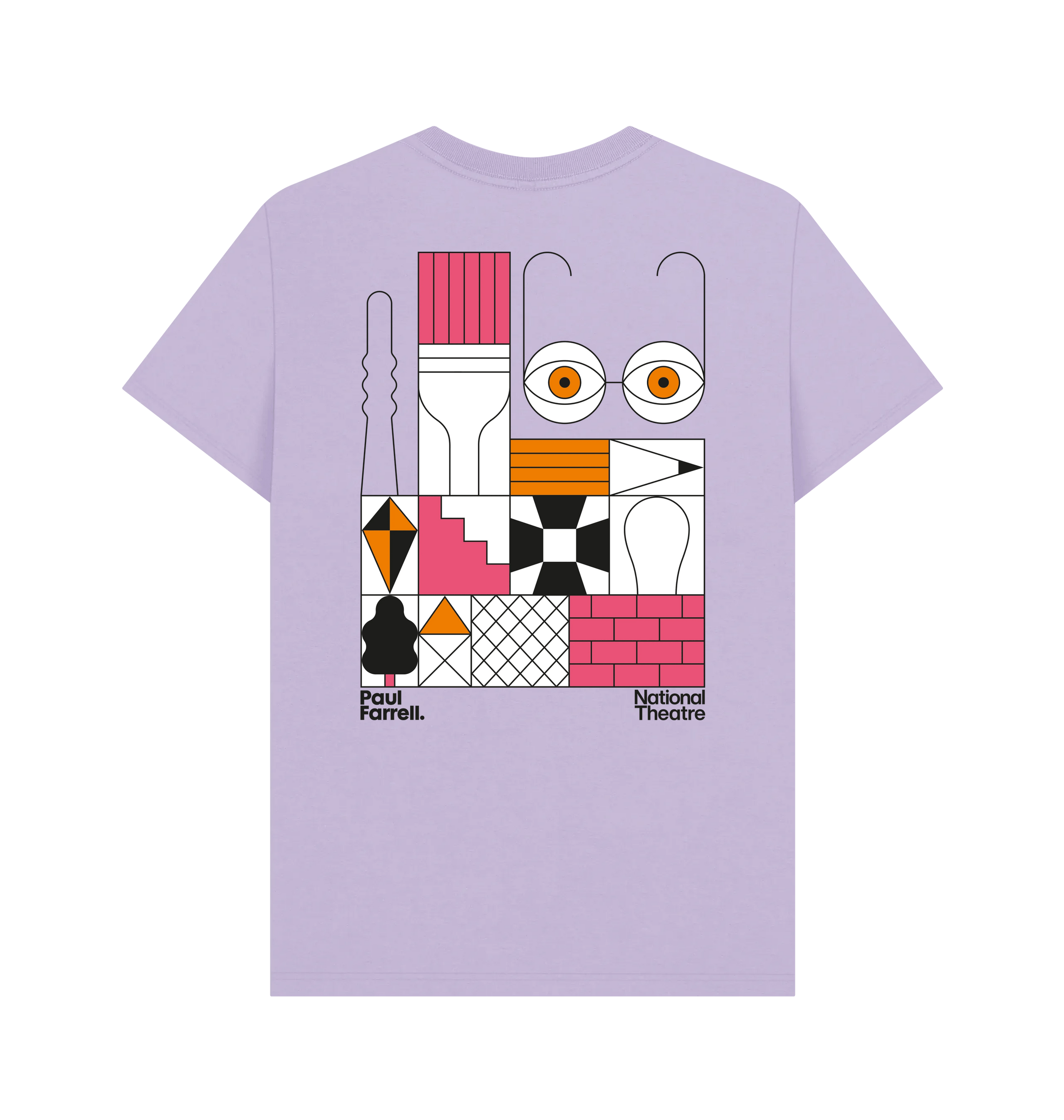 Lilac Printed T-shirt Back