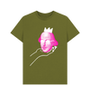 Moss Green Printed T-shirt