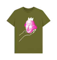 Moss Green Printed T-shirt