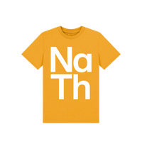 Mustard Printed Kids T-Shirt Front