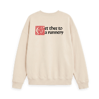 Oat Printed Sweater Back