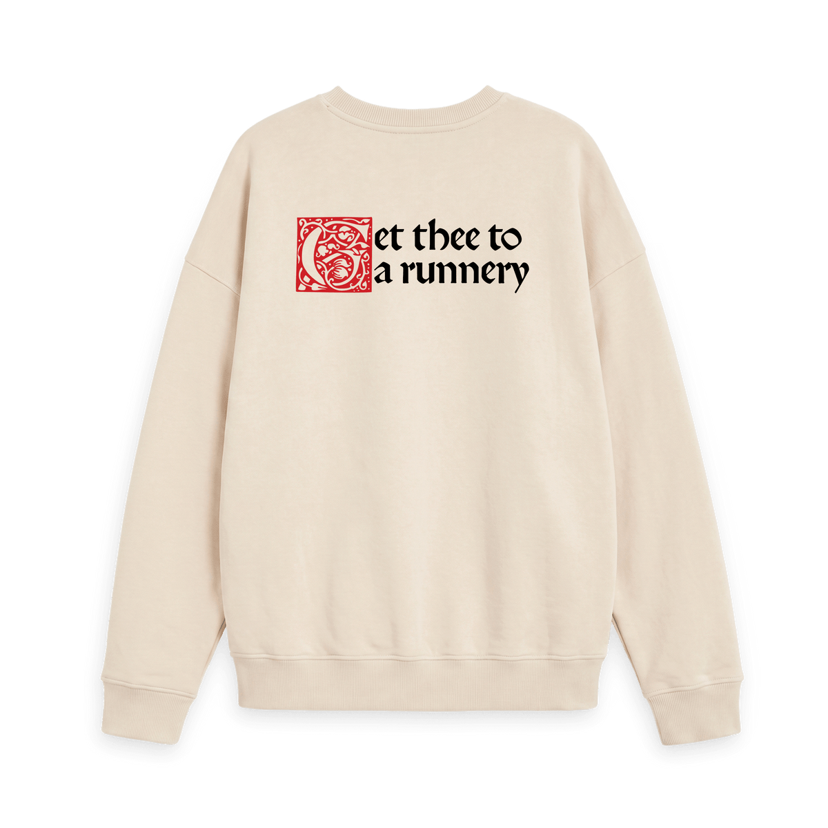 Oat Printed Sweater Back
