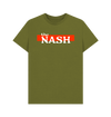Moss Green Printed T-shirt Front