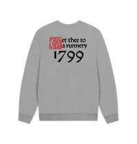 Athletic Grey Printed Sweater Back