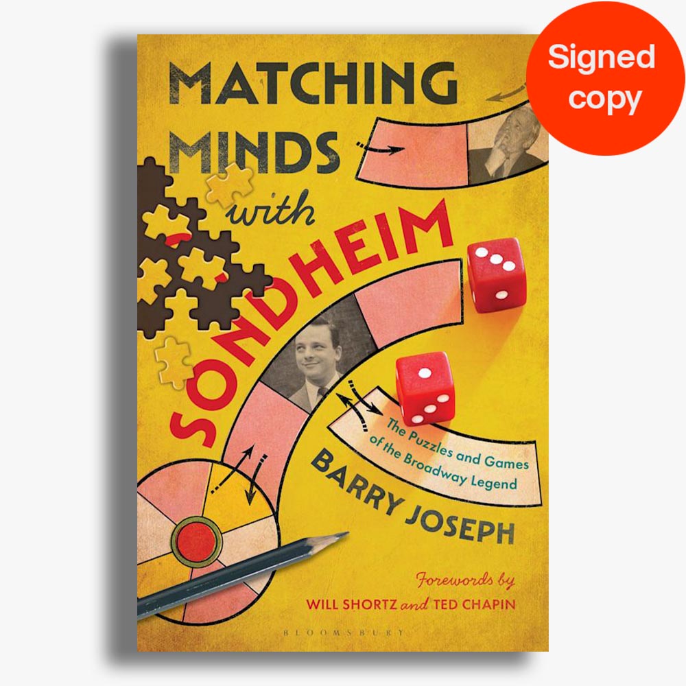 Signed Matching Minds with Sondheim: The Puzzles and Games of the Broadway Legend