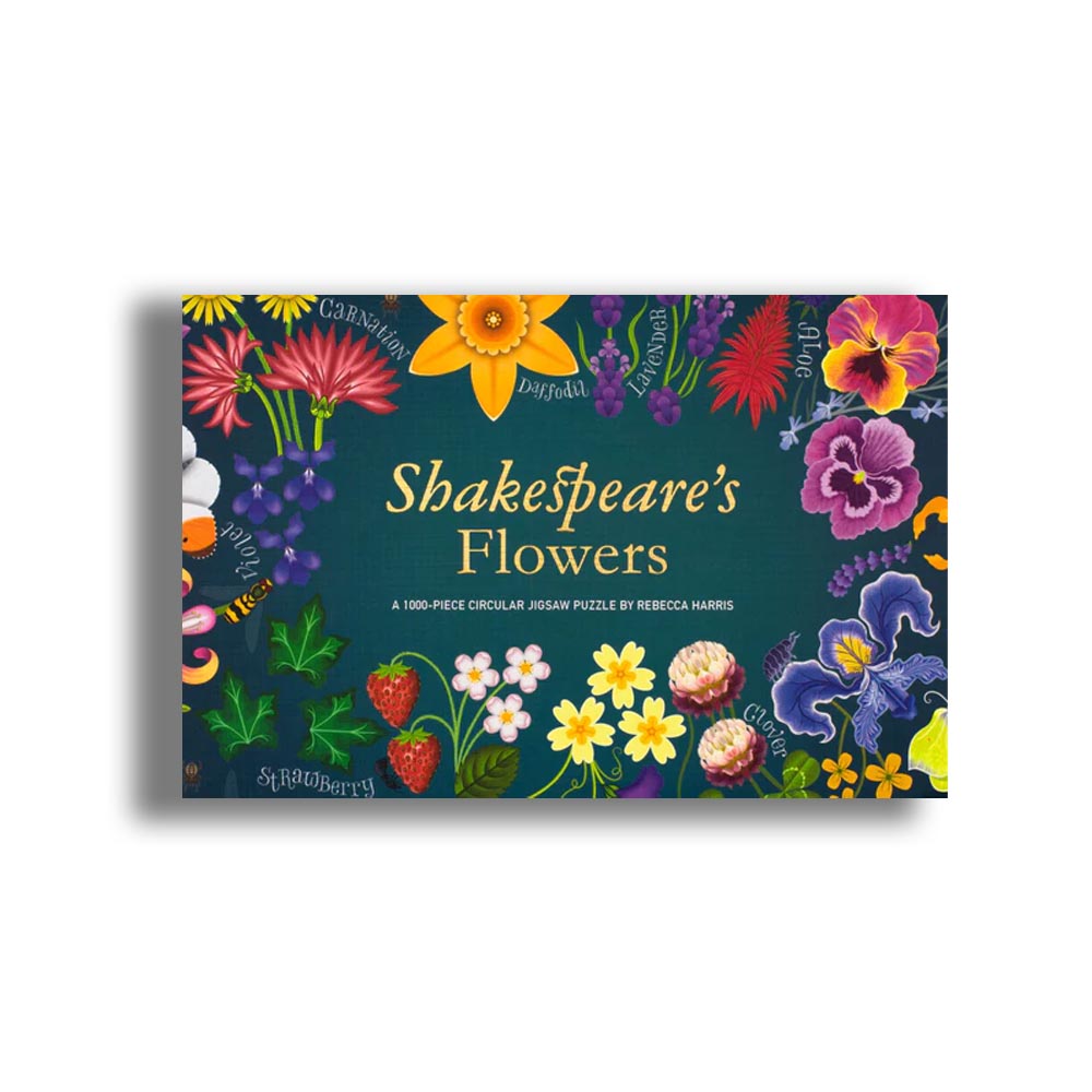 Shakespeare's Flowers: A 1000-Piece Circular Jigsaw Puzzle