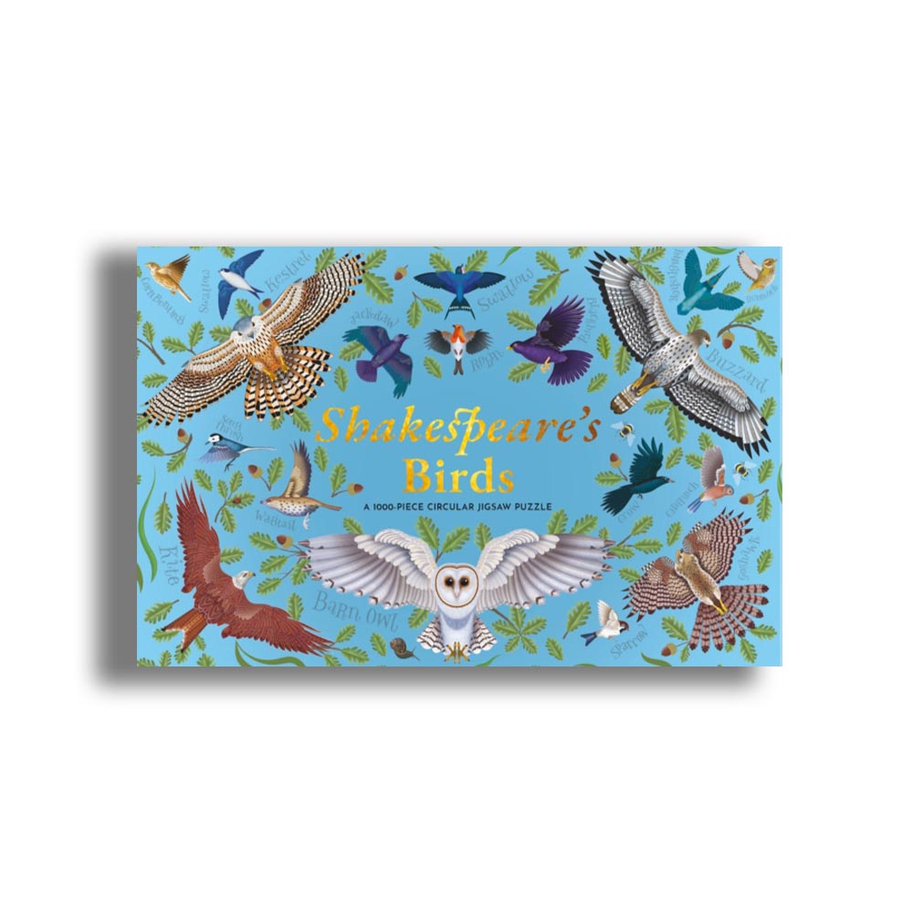 Shakespeare's Birds: A 1000-Piece Circular Jigsaw Puzzle