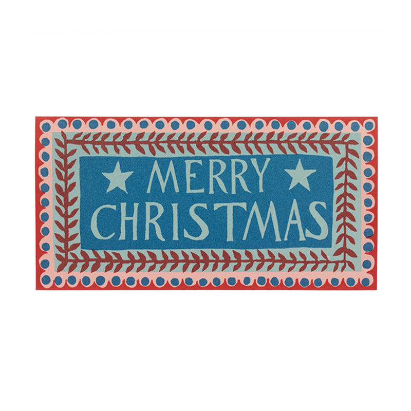 Merry Christmas Patterned Cards - Pack of 6