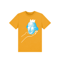 Mustard Printed Kids T-Shirt Front