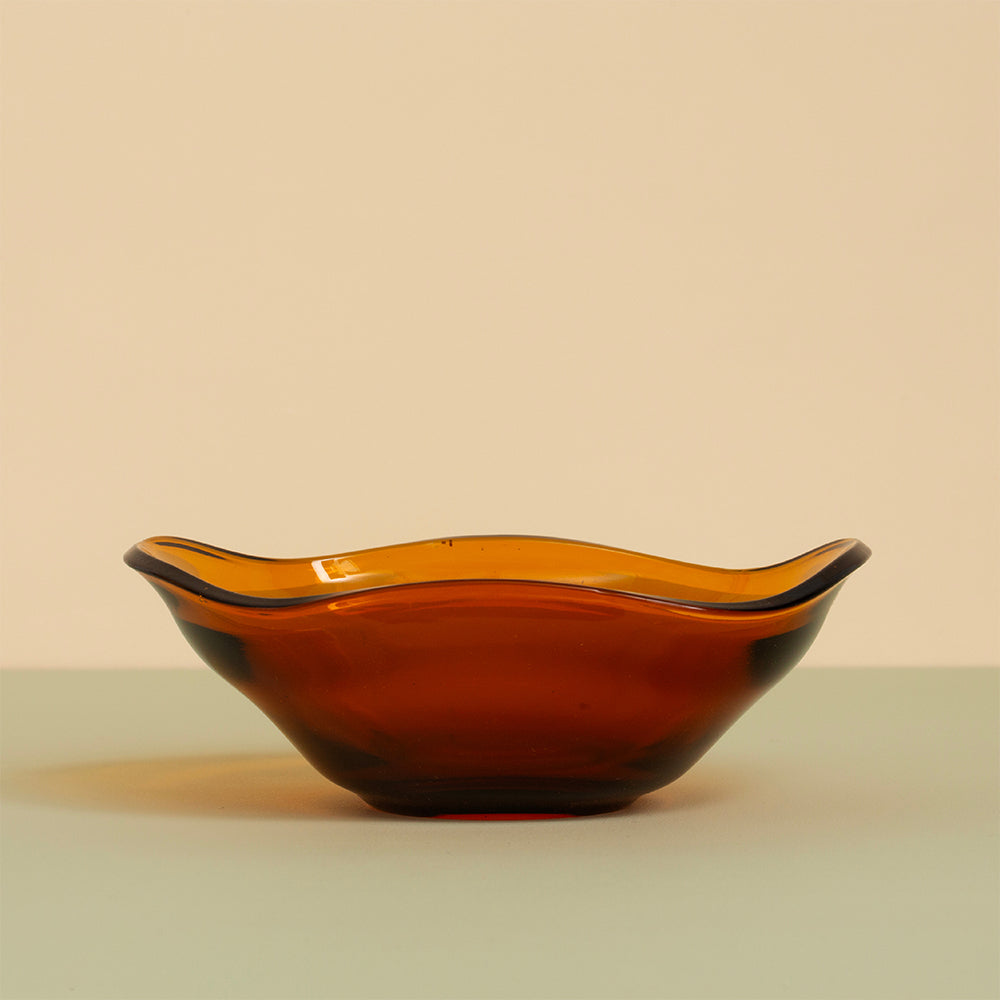 Anna - Amber Glass Bowl