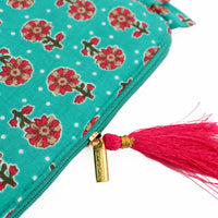 Blue Frill Pouch