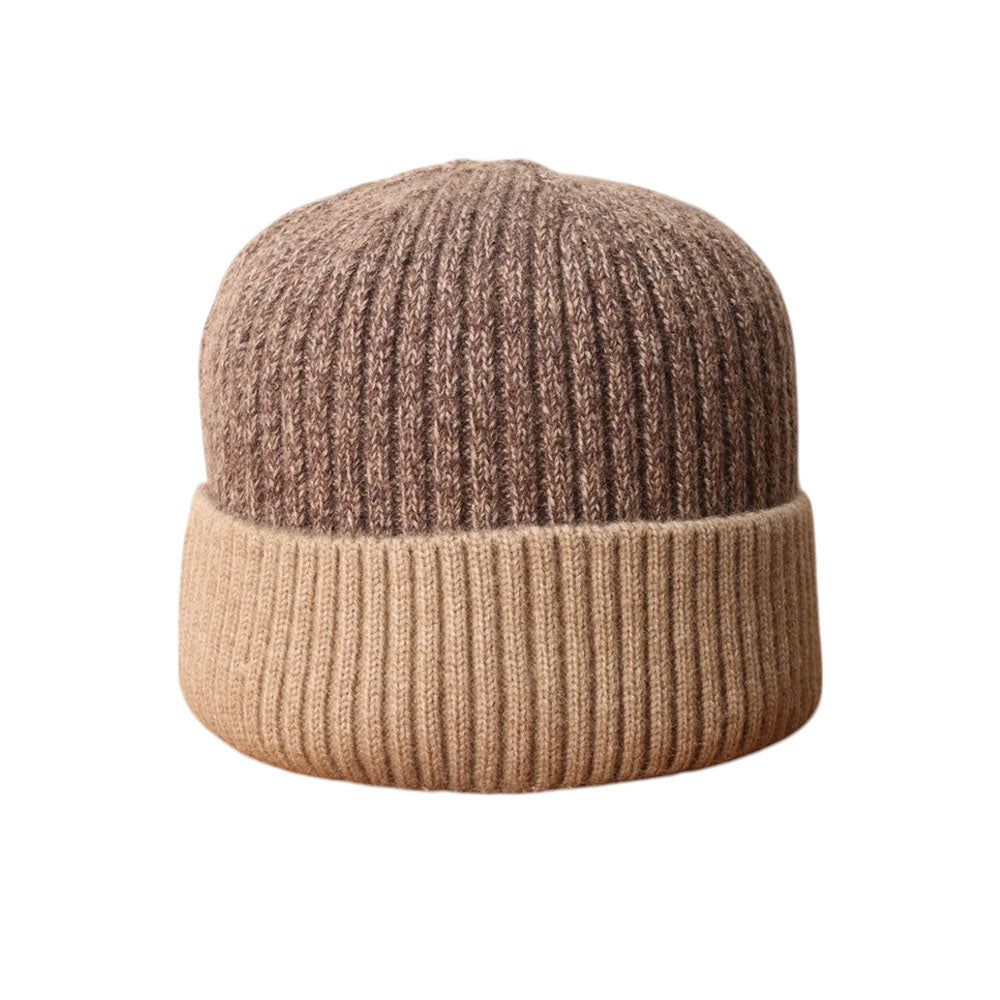 Two Tone Beanie - Brown