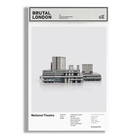 Brutal London: National Theatre Cut-Out Model