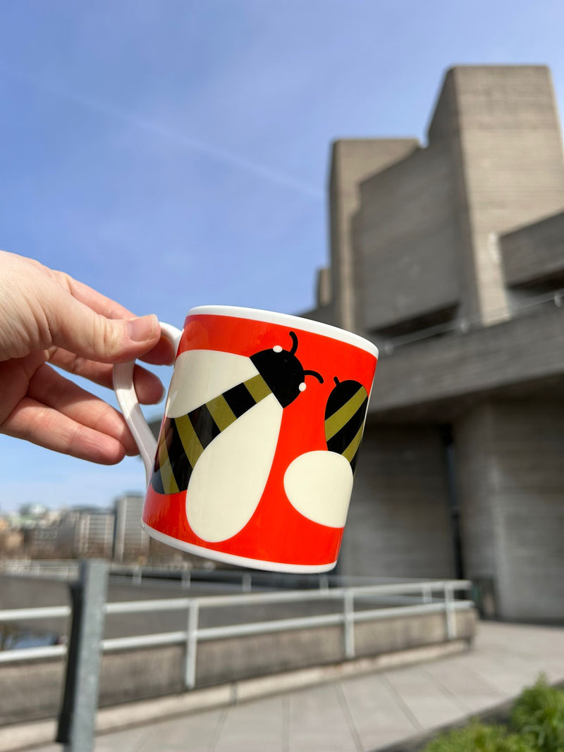 Orange Busy Bee Mug