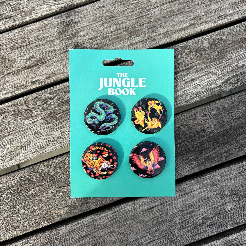 Set of 4 Button Badges - Kaa