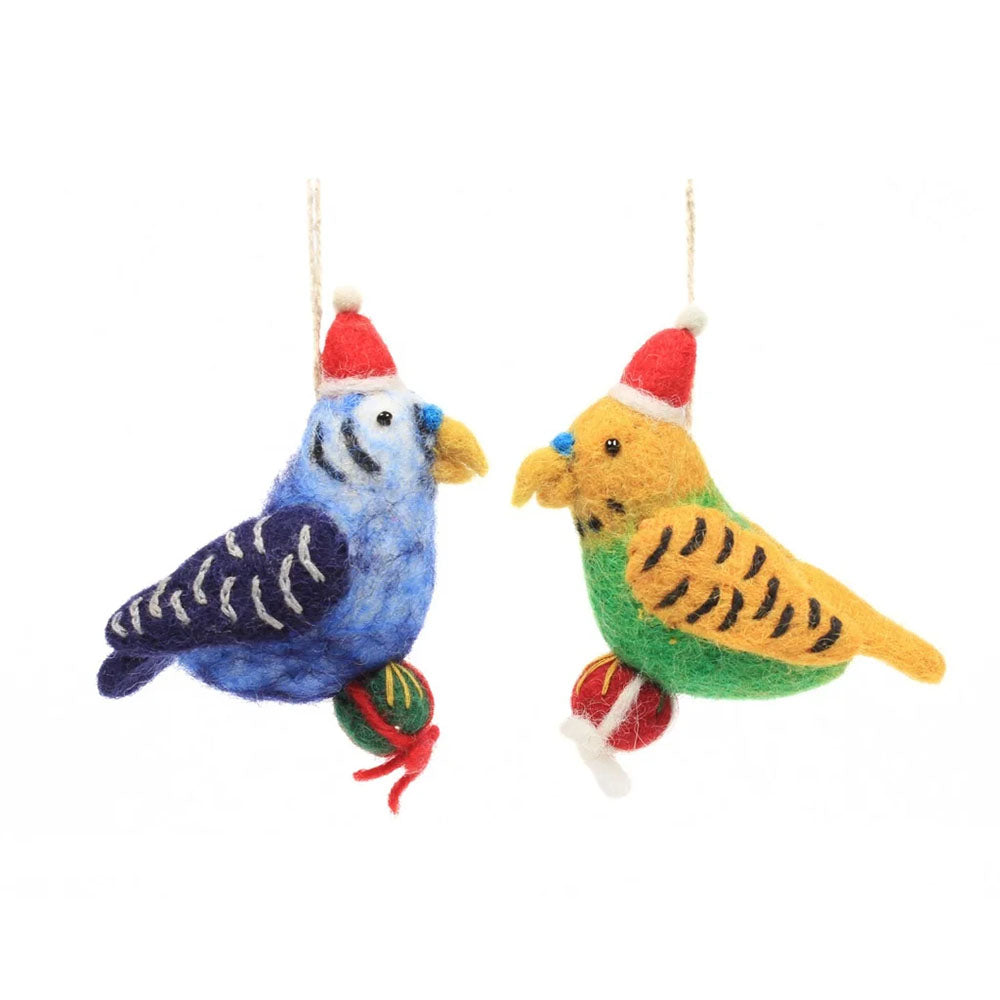 Christmas Budgies Decoration