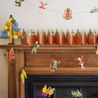 Christmas Puddings Concertina Garland
