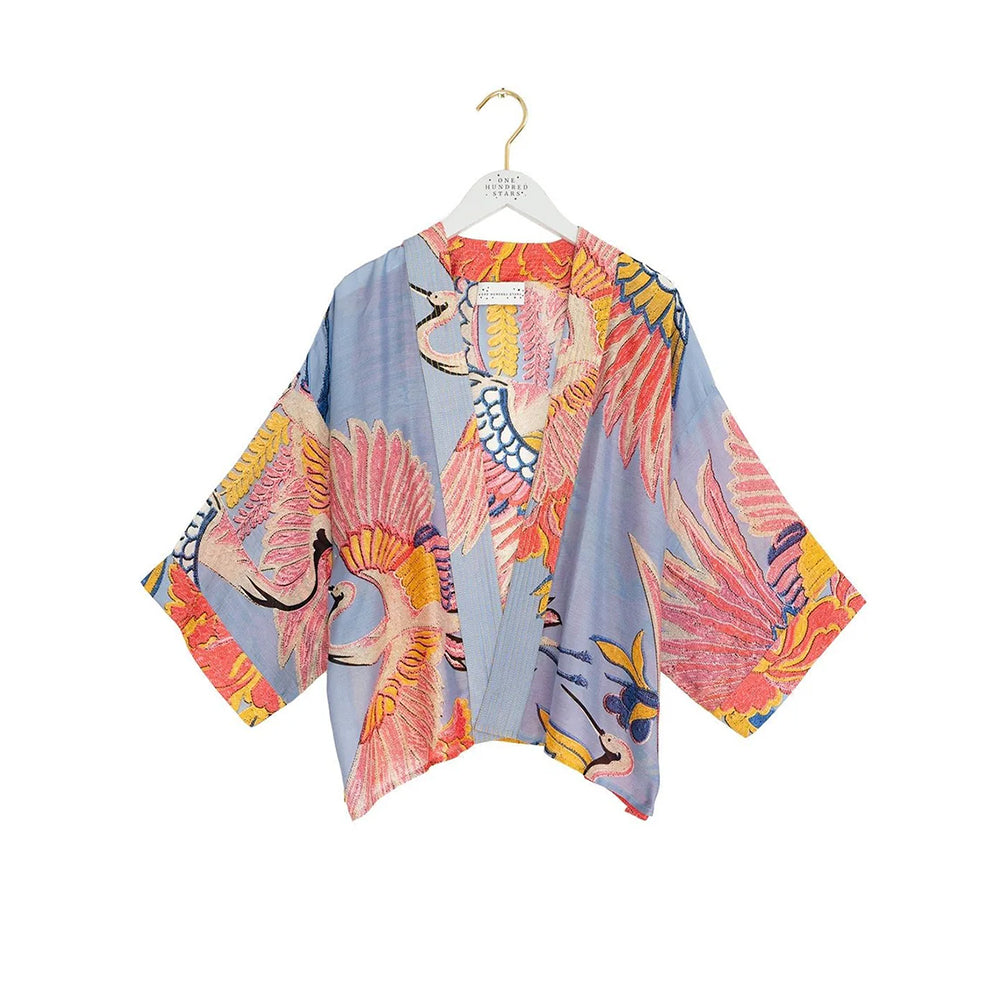 Crane Periwinkle Kimono