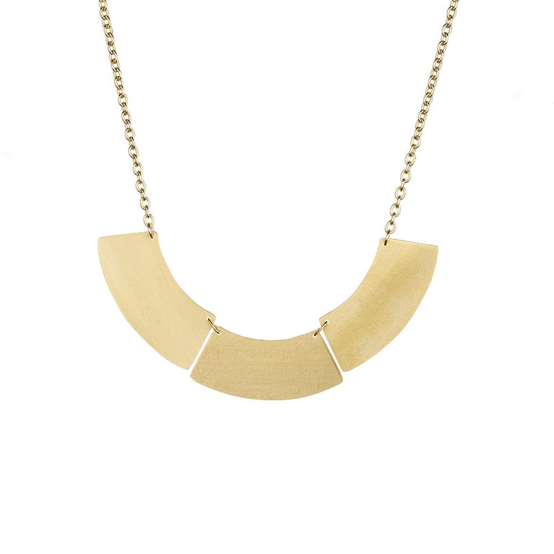 National Theatre Brass Statement Necklace