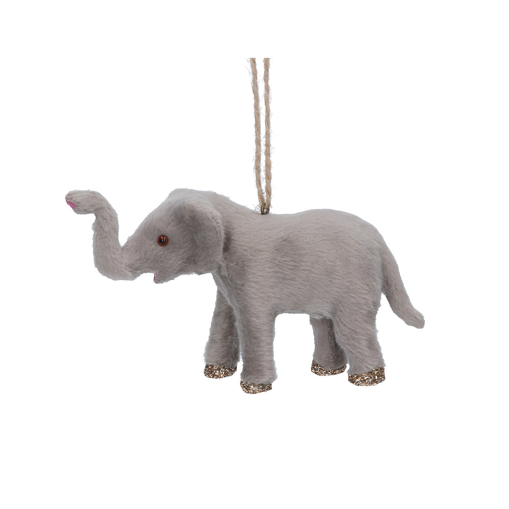 Faux Fur Elephant Decoration
