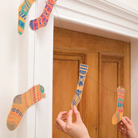 Festive Stockings Sewn Garland