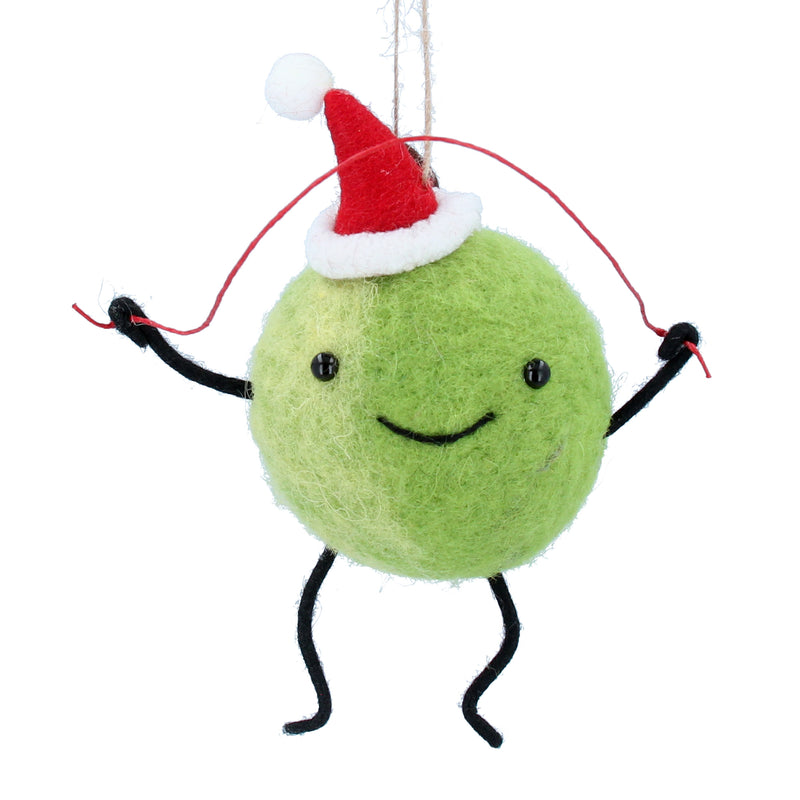 Santa Sprout with Skipping Rope Decoration