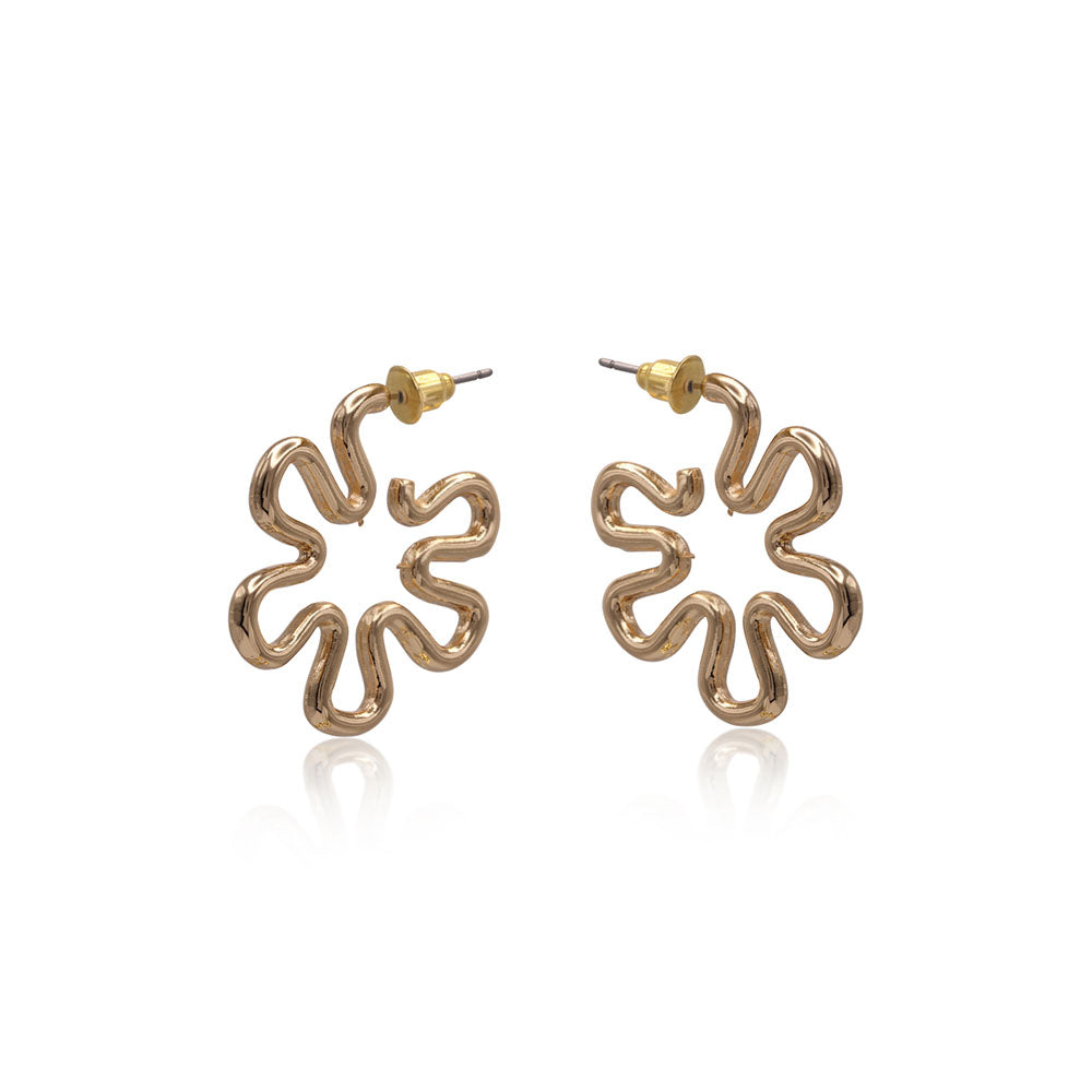 Scribble Hoop Earrings