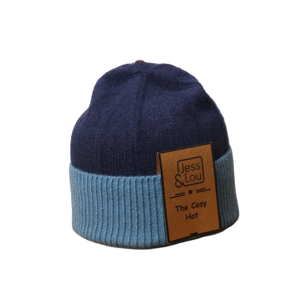Two Tone Beanie - Blue
