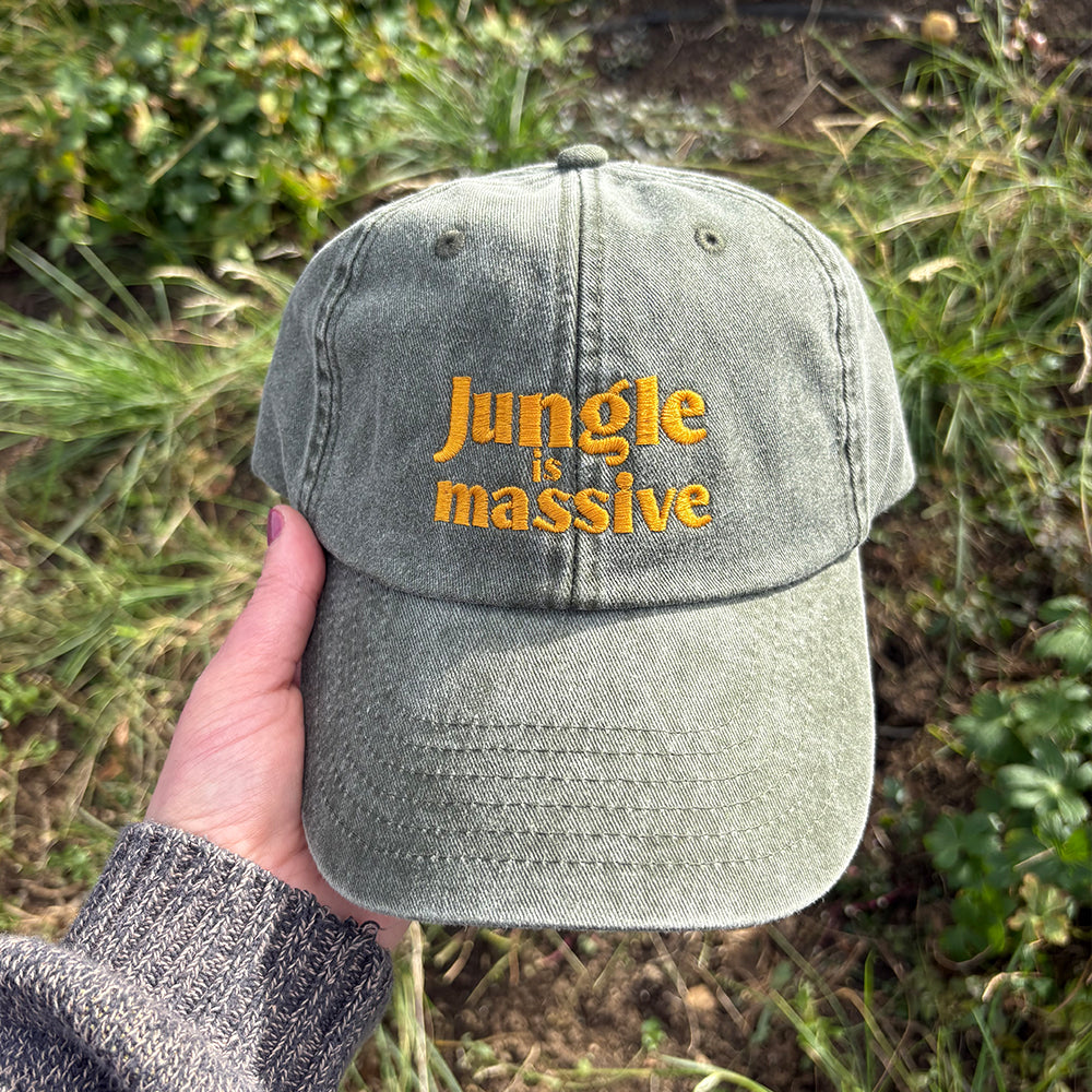 Jungle is Massive Embroidered Cap