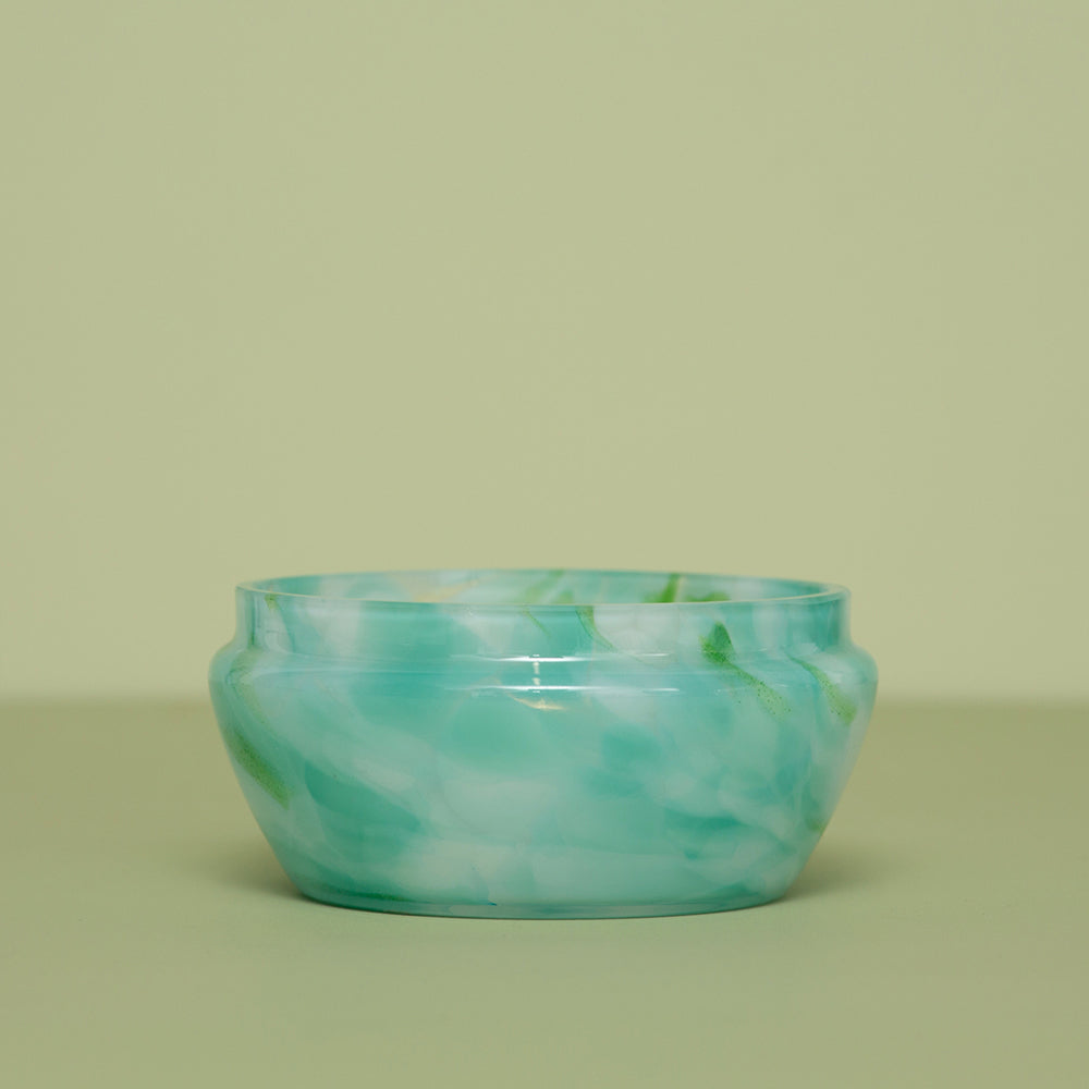 The House of Bernarda Alba - Glass Turquoise Bowl Large