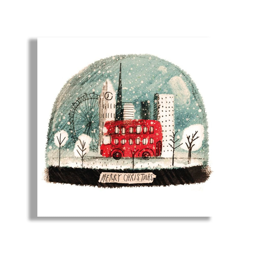 London Snow Globe Christmas Cards - Pack of 8
