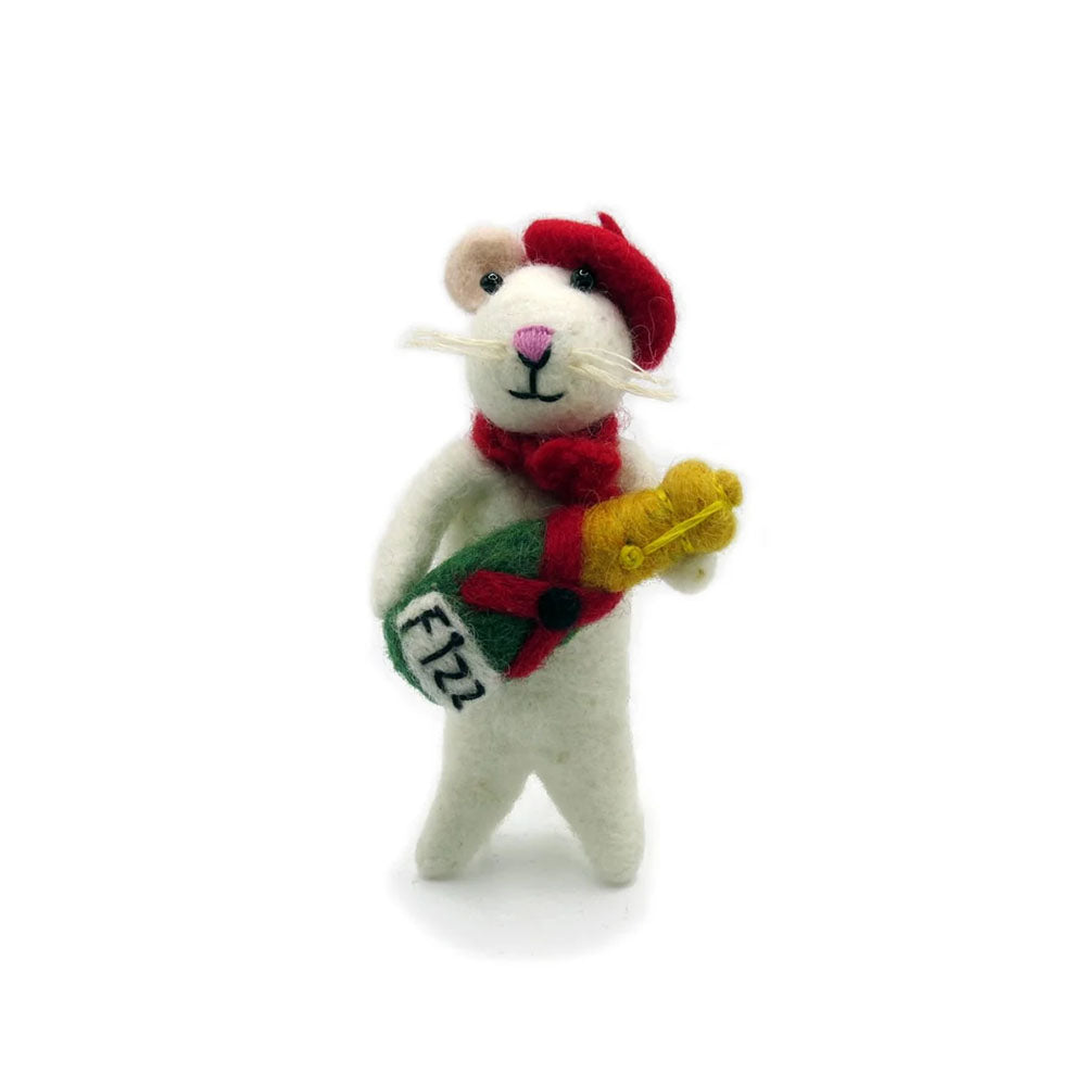 Mouse with Champagne Decoration