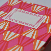 Pink and Orange Threadwork Notebook