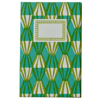 Green and Turquoise Threadwork Notebook - A5