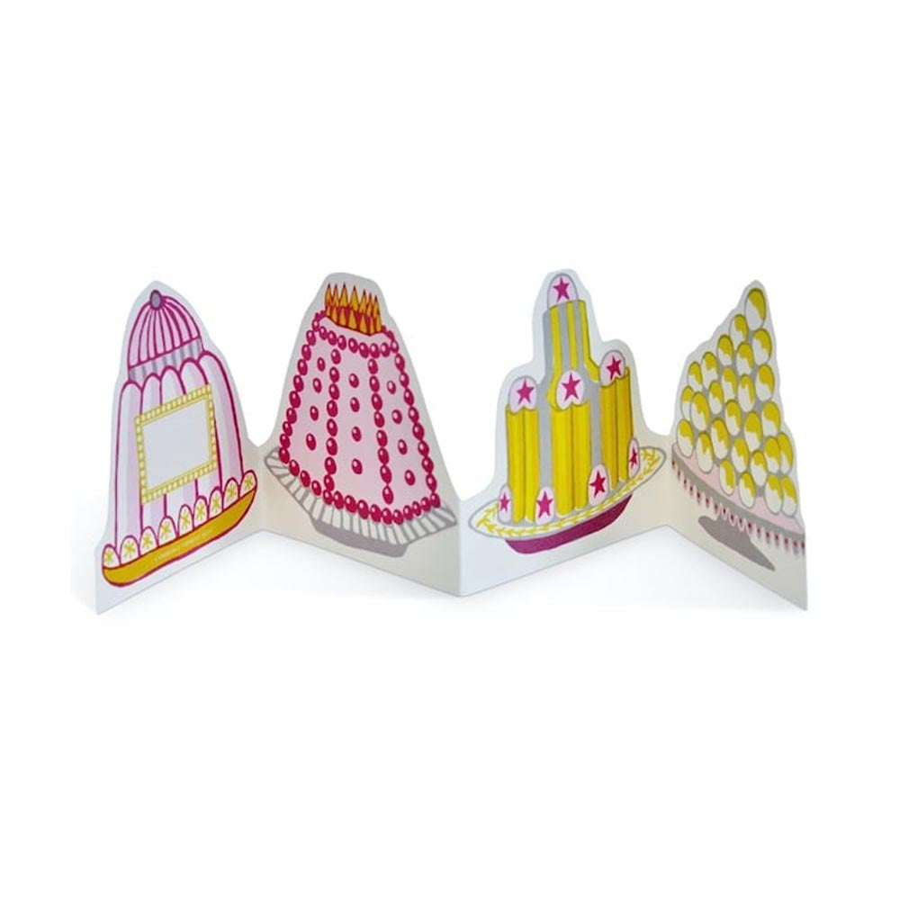 Folding Cakes Greetings Card