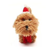 Cockapoo with Hat & Scarf Felt Decoration