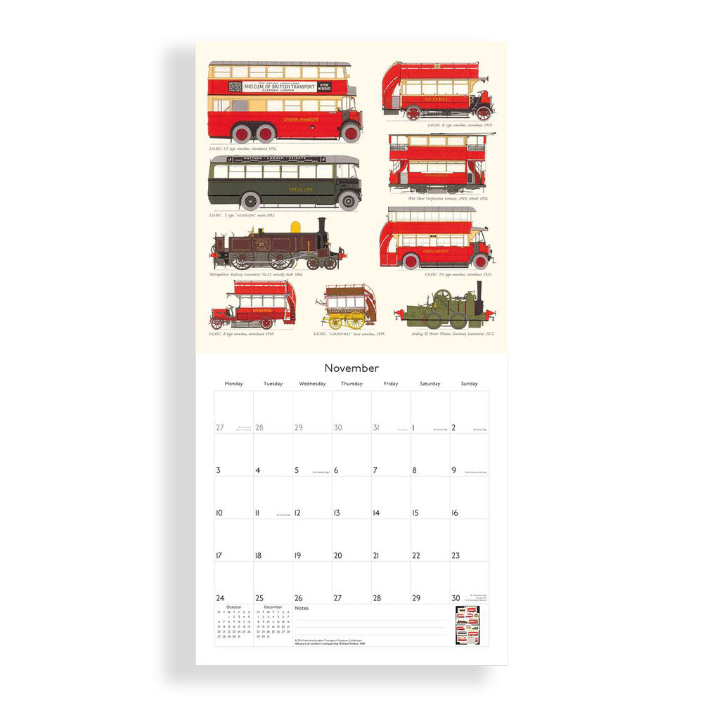 London Transport Posters 2025 Calendar