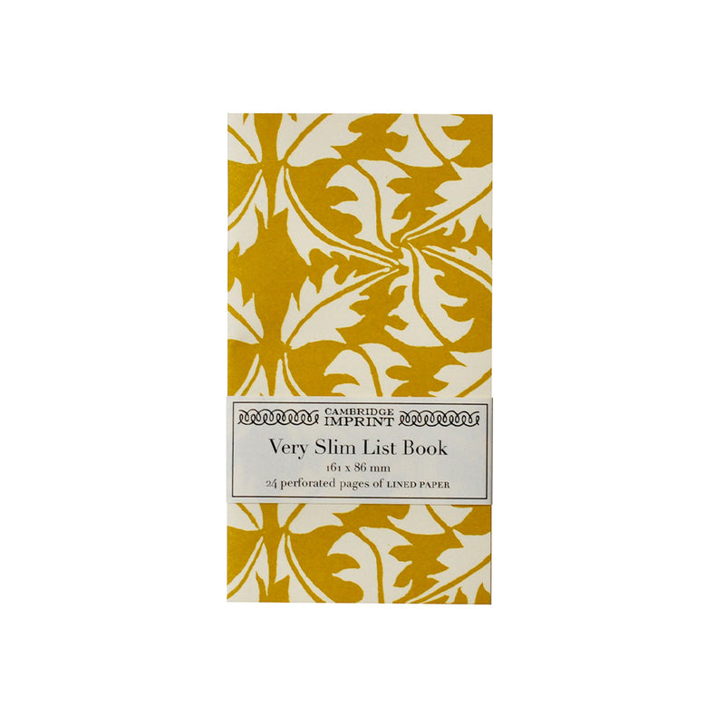 Very Slim List Book - Dandelion Tumeric