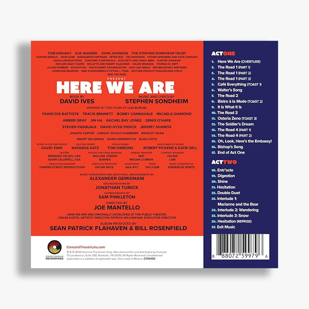 PRE-ORDER Here We Are CD - Original Cast Recording