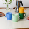 Glass Coffee Cup - Mint Green