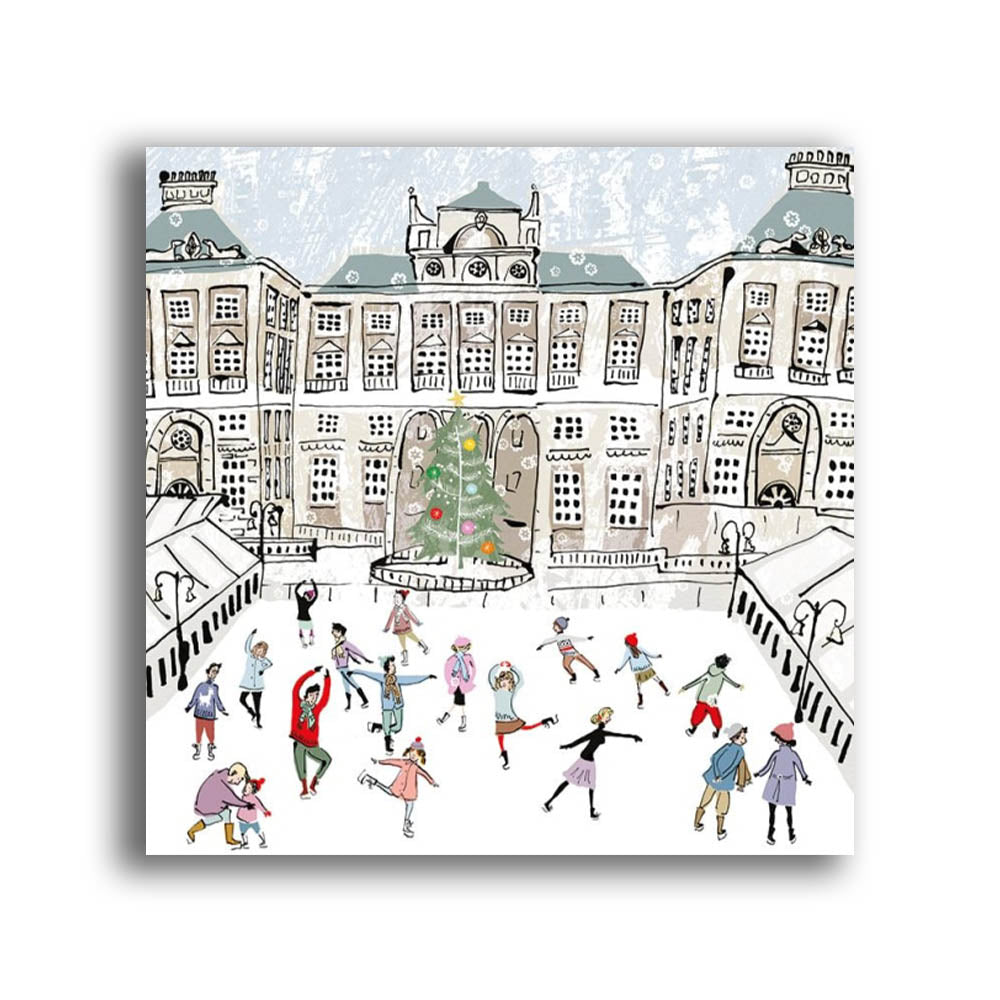 Skating at Someset House Christmas Cards - Pack of 5