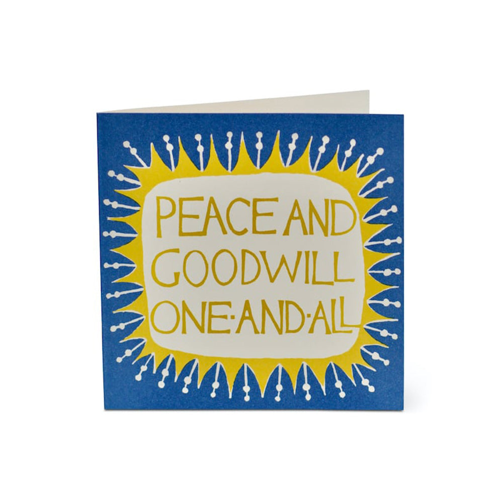 Peace and Goodwill One and All Cards - Pack of 10