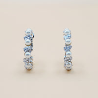 银色小珍珠耳环